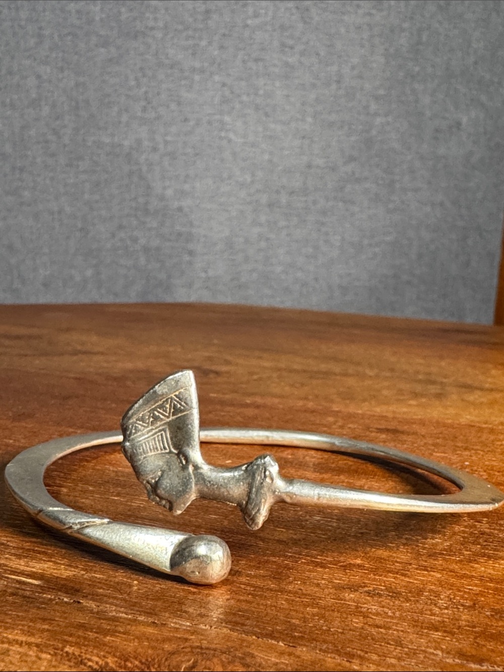 Sterling SilverEgyptian Revival Pharaoh Cuff Bracelet